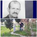Rahmetli küçük amcam Aziz‘in  mezarlığına Bulgaristan dan getirdiğim toprağı serpme anı.