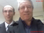Orhan Selvi.Muratlı Devlet Hasatnesinde Uz.Dr.Kerem Kayalı`yı  ziyaret anı. 16.01.2014
