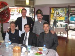 Ayakta:Yüksel ARSLAN-Halis YIKAR-Oturanlar:Orhan SELVİ-Muktedir İLHAN ve Nuri ÖZCAN.22 Ocak 2011  Levent/İstanbul