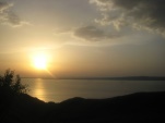 Çanakkale-Ezine arasında Günbatımı.30 Nisan 2012