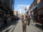 Edirne Çarşısı.Arkada Tarihi Eski Cami.30.11.2012