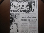 Epengle Spor da oynadığı zamanlarda gazetede hakkında çıkan yazının küpürü.1978