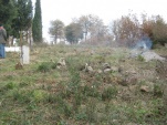 Temizlendikten sonra meydana çıkan mezarlar.1.12.2013