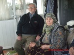 Merhum Osman Usta`nın kardeşi Hüseyin Usta ve eşi Rahime Usta.