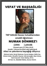 Dr.Onur Dönmez‘in babası rahmetli Numan Dönmez‘in ölüm ilanı.( 17.10.2013