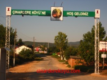 Çınardere Köyüne Hoşgeldiniz Tak`ı 10.07.2014
