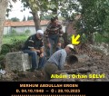 ESKİ MUHTAR RAHMETLİ ABDULLAH ERGEN KANAL AÇMA İNŞAATINDA ( AZA HÜSEYİN EJDER VE KÖY HALKI HAMZA EJDER.